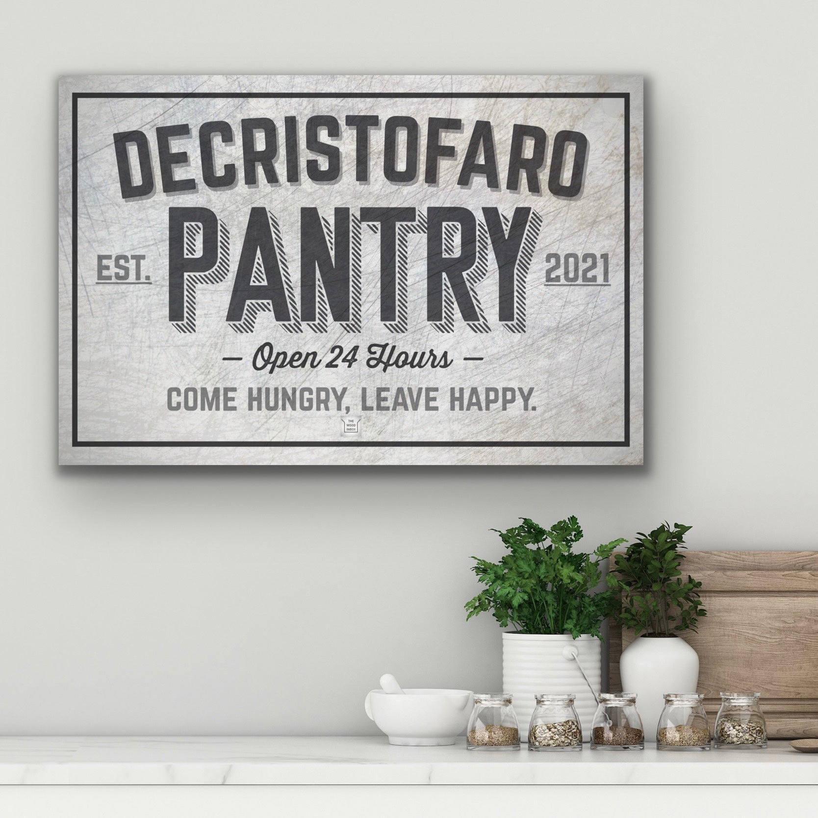 Personalized Pantry Sign, Funny Kitchen & Pantry Sign