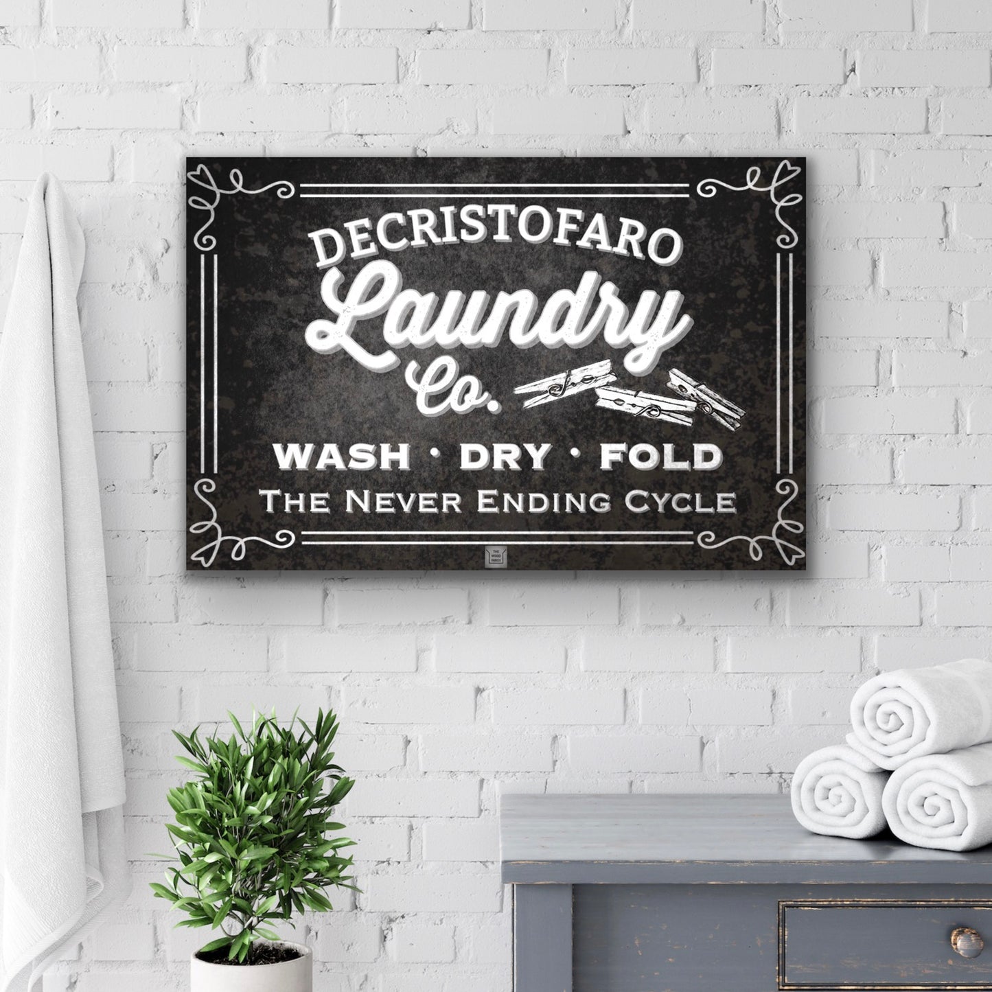 Black White Laundry Room Decor, Laundry Poster Frame
